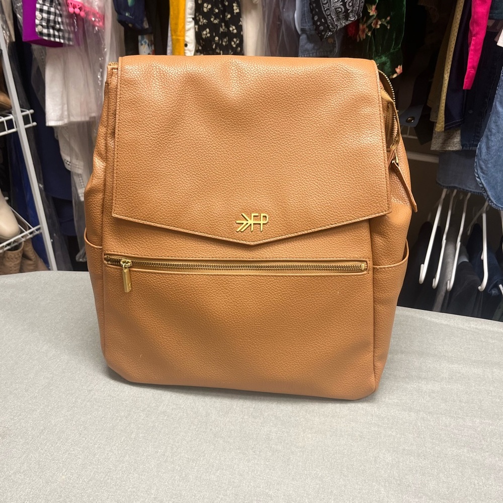 Freshly Picked Classic Baby Diaper Bag Backpack, Wipeable Vegan Leather